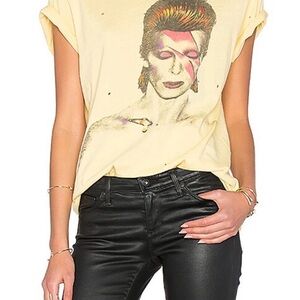 Made Worn Yellow David Bowie Graphic Tee